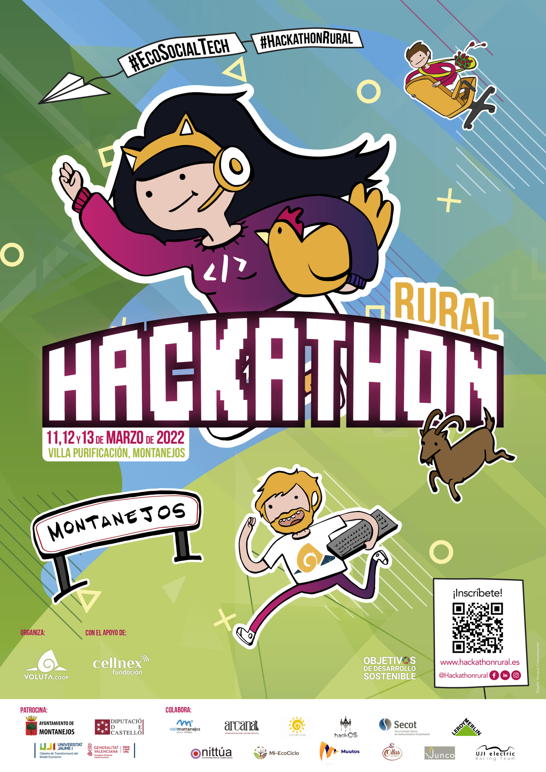 Cartel Hackathon Rural Montanejos 2022